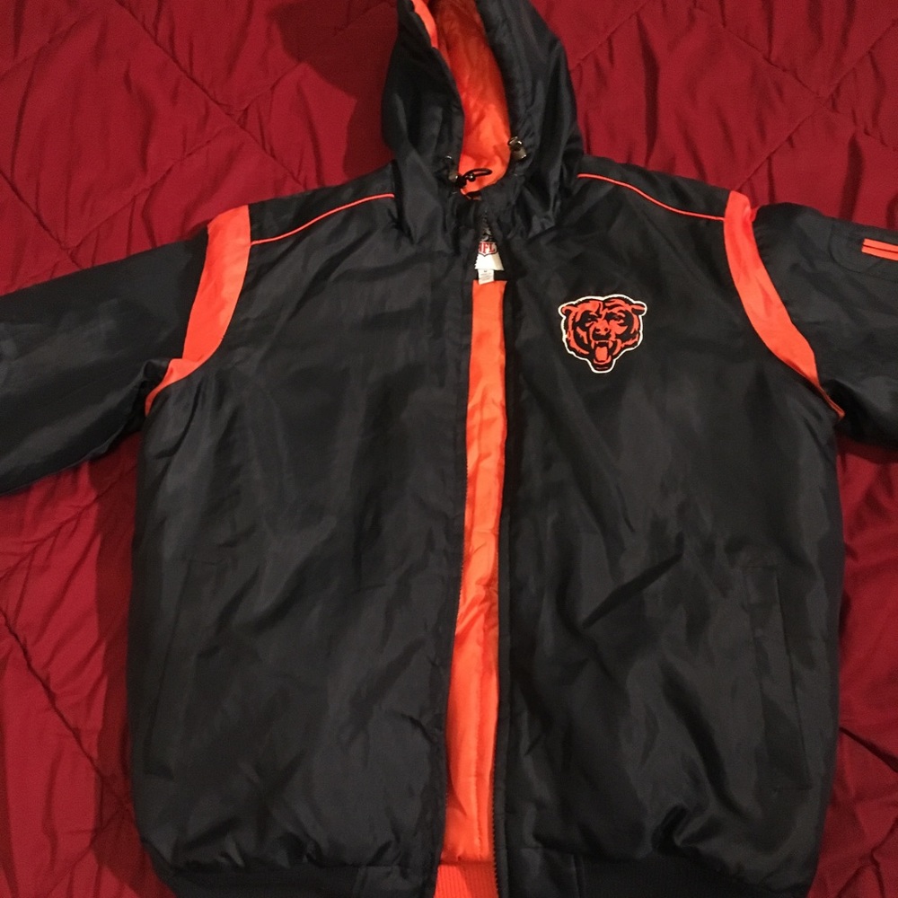 Chicago Bears Navy Strong Hooded Full-Zip Jacket